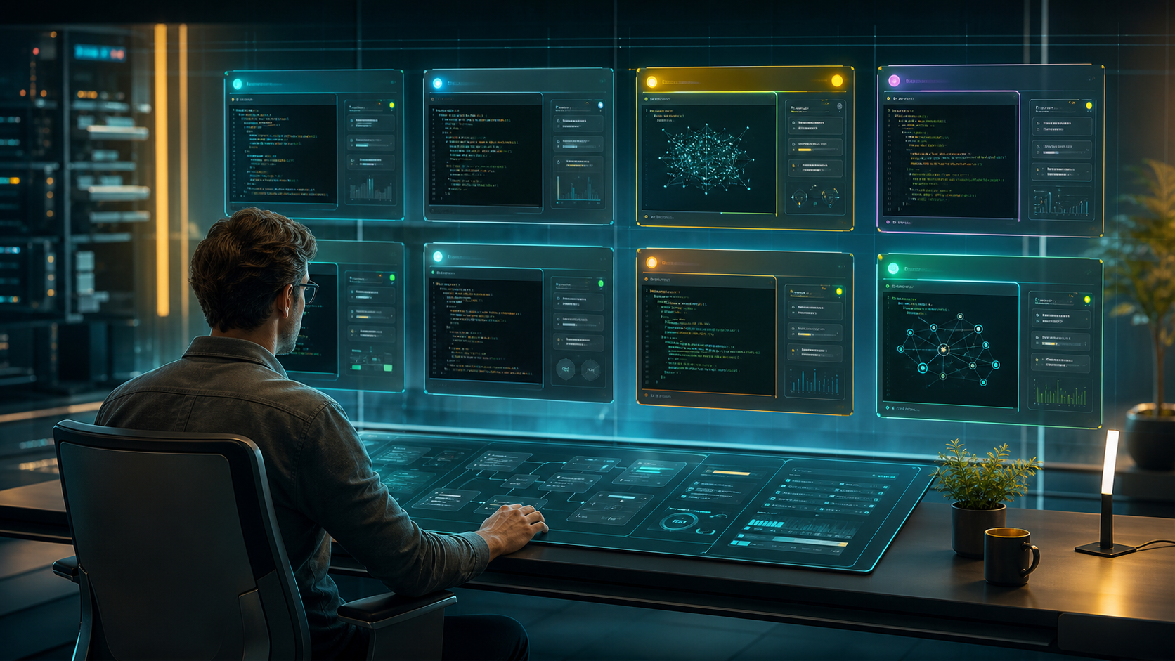 AI workspaces organized as a persistent command center with multiple durable session panels
