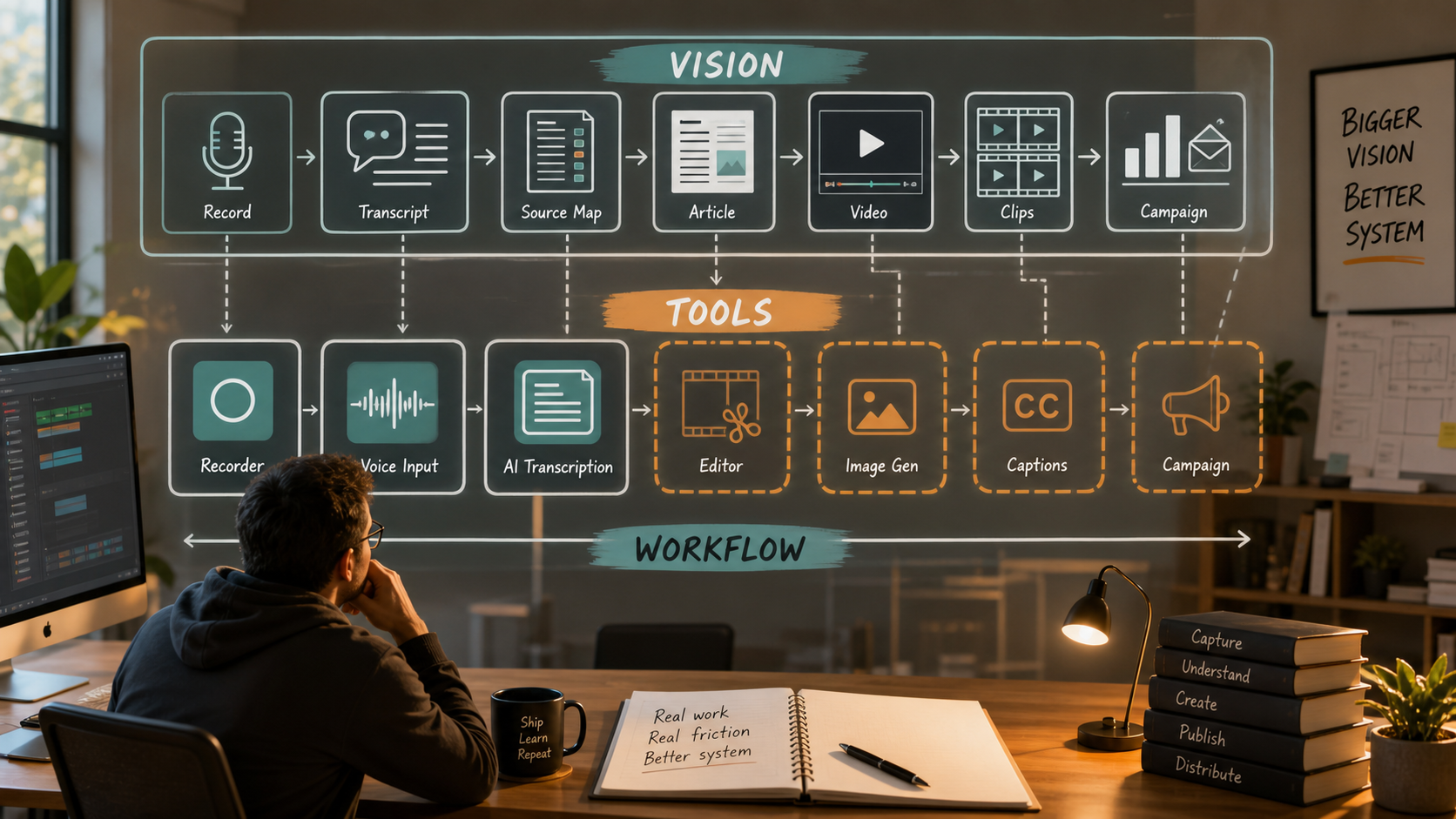 Vision becoming a connected AI production workflow