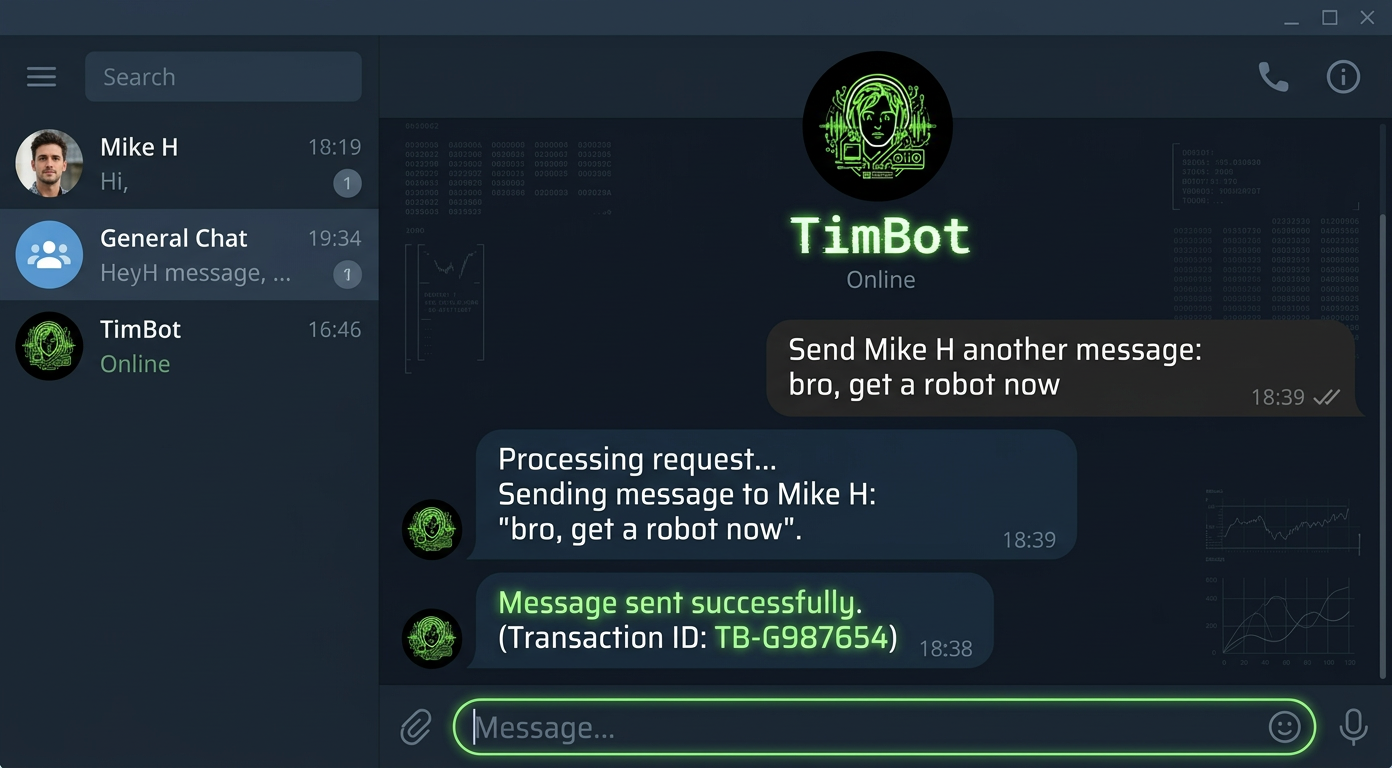Telegram Chat with Tim